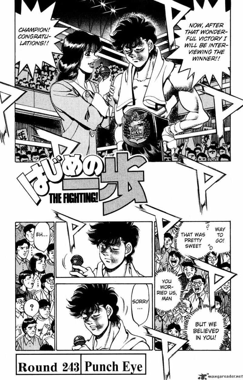 Hajime no Ippo: Fighting Spirit, Chapter 243 image 01